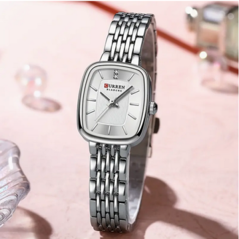 Curren 9093 Women Watch-Full Silver