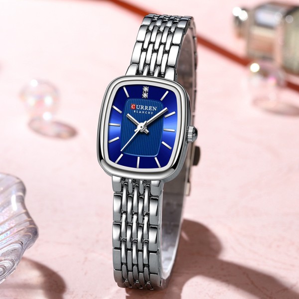 Curren 9093 Women Watch-Silver Blue