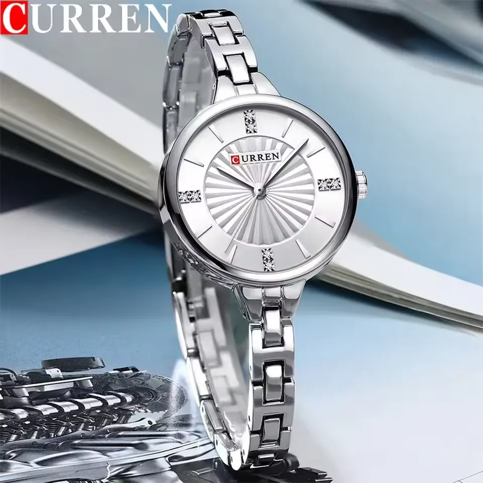 Curren 9097 For Women-Full Silver