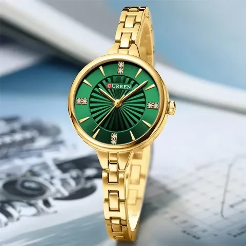 Curren 9097 For Women-Gold Green