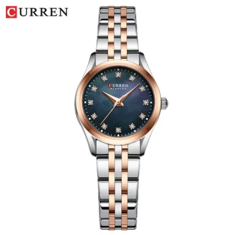 Curren 9111 Orginal Woman Watch-Silver Blue