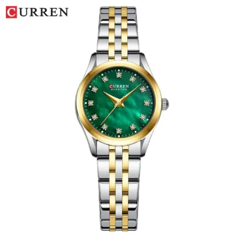 Curren 9111 Orginal Woman Watch-Silver Green