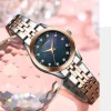 Curren 9111 Orginal Woman Watch-Silver Blue
