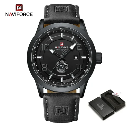 Naviforce 9229 Watch For Men-Black Gray