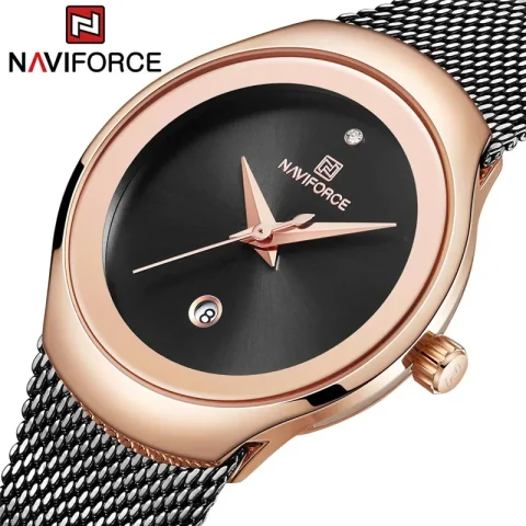 Naviforce 5004 Watch For Women-Black
