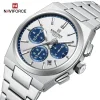 Naviforce 8048 Watch For Men-White Blue