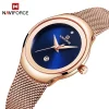 Naviforce 5004 Watch For Women-Rose Gold Blue