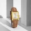 Naviforce 5074 Watch For Women-Brown Gold White
