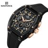 Naviforce 6118 Watch For Men-Black Rose
