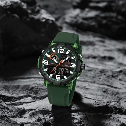 Naviforce 7130 Watch For Men-Green