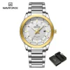 Naviforce 8029 Watch For Men-Silver Gold