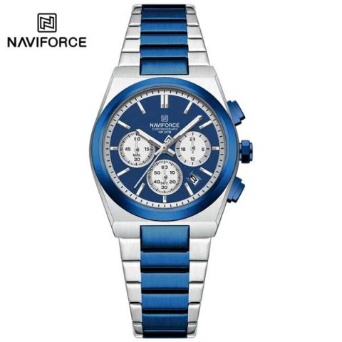 Naviforce 8048 Watch For Women-Silver Blue
