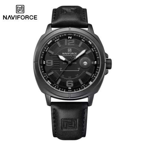 Naviforce 8078 Watch For Men- Black Gray