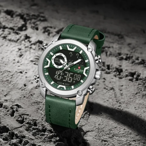 Naviforce 9261 Watch For Men-Green