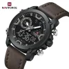Naviforce 9261 Watch For Men- Brown