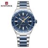 Naviforce 9266 Watch For Men-Silver Blue