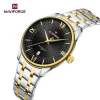 Naviforce 9272 Watch For Men-Silver Gold Black