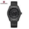 Naviforce 9281 Leather Men's Watch-Black