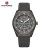 Naviforce 9281 Silicone Men's Watch-Gray White