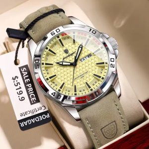 Poedagor 895 Orginal Watch For Man-Yellow