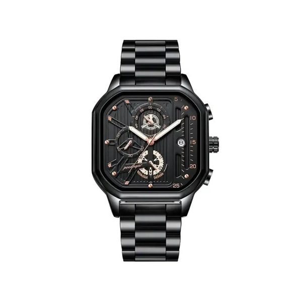 Poedagar 628 Watches for Men-Black