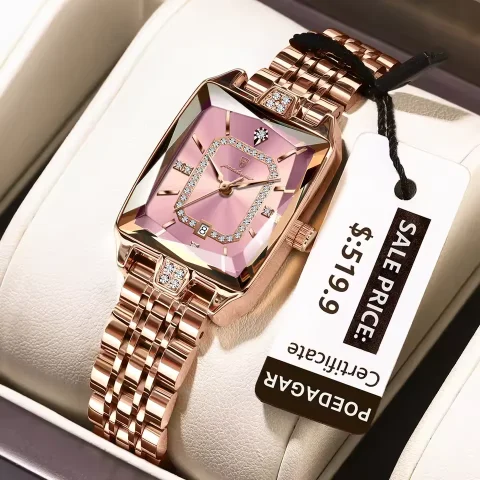Poedagar785 Orginal Watch For Woman-Pink