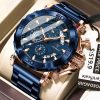 Poedagar 892 Watch  For Men-Rose Blue
