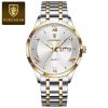 Poedagar 978 Watch For Men-Silver Gold
