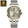 Poedagar 978 Watch For Men-Silver Gold Gray