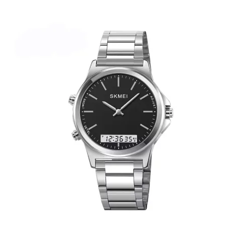 SKMEI 2120 Watch For Men-Silver Black