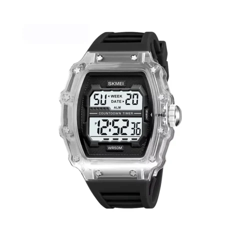 SKMEI 2296 Watch For Men-White Black