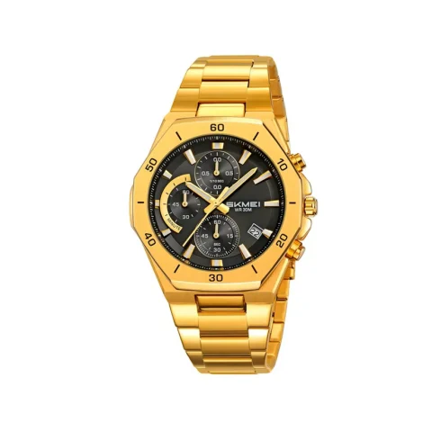 SKMEI 2452 Watch For Men-Golden