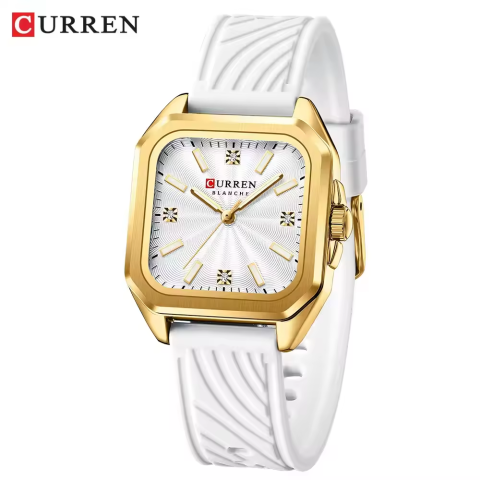 CURREN 9113 Watch For Women-Golden White