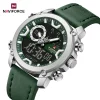 Naviforce 9261 Watch For Men-Green