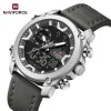 Naviforce 9261 Watch For Men-Silver Gray