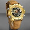 Naviforce 9208 Watch For Men-Golden