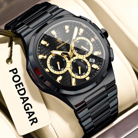 POEDAGAR 834 Watch For Men - Black