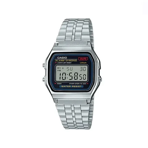 Casio A159WA-N1DF Vintage Digital Stainless Steel Watch