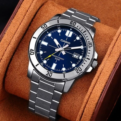 Casio MTP-VD01D-2EVUDF - Silver Blue 1
