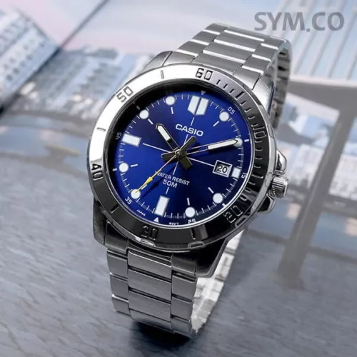 Casio MTP-VD01D-2EVUDF - Silver Blue 2