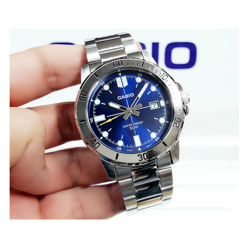 Casio MTP-VD01D-2EVUDF - Silver Blue