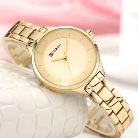 Curren 9015 Watch For Women-Gold
