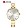Curren 9017 Watch For Women-Gold White