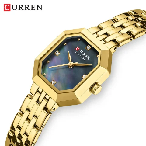 Curren 9108 Watch For Women-Gold Blue