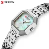 Curren 9108 Watch For Women-Silver White