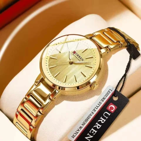Curren 9109 Watch For Women-Gold