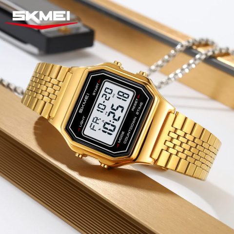 SKMEI 2465 Watch For Men - Golden