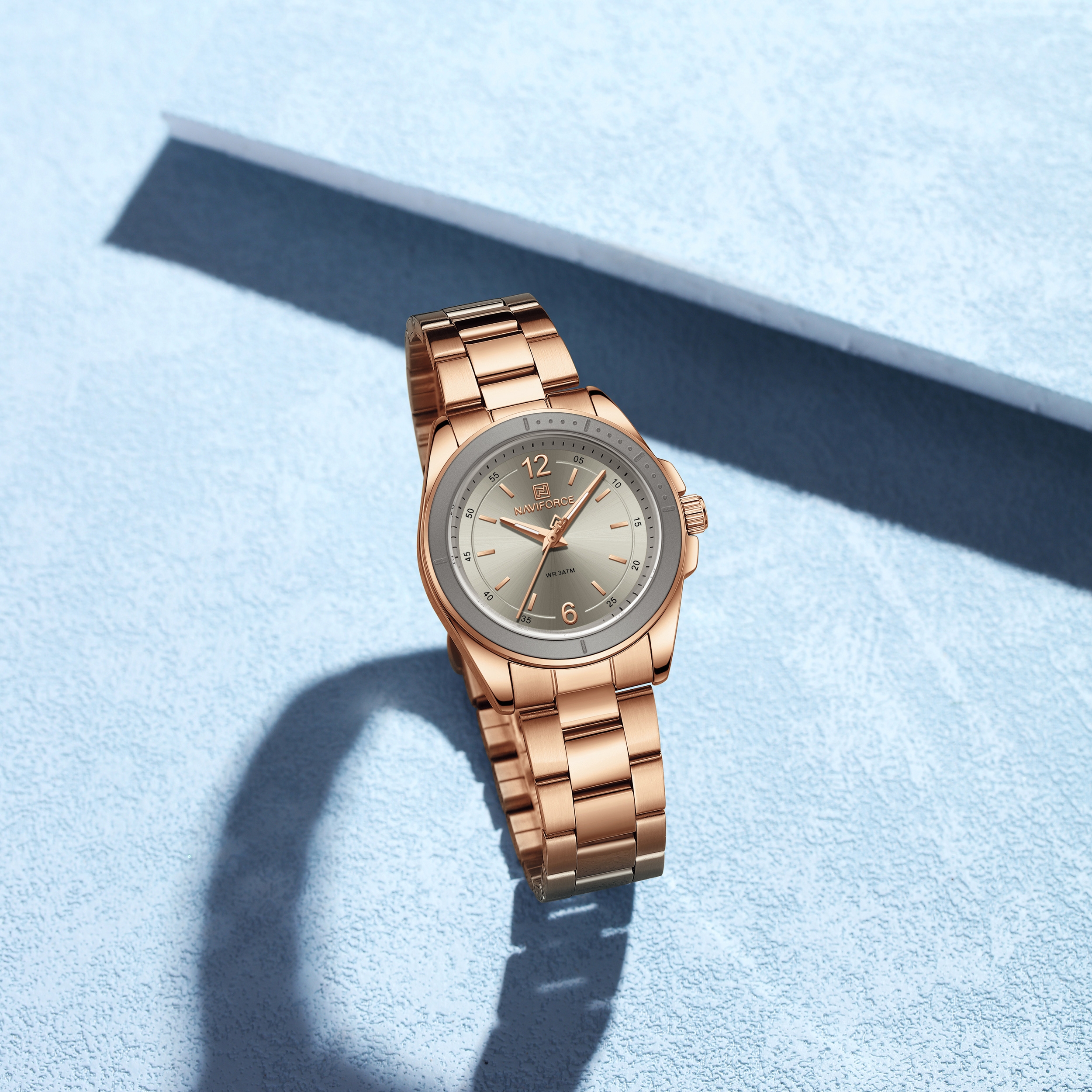 Naviforce 5062 watch for women-Rose gray3 Naviforce 5062 watch for women-Rose gray