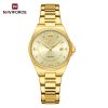 Naviforce 5073 watch for women-Gold
