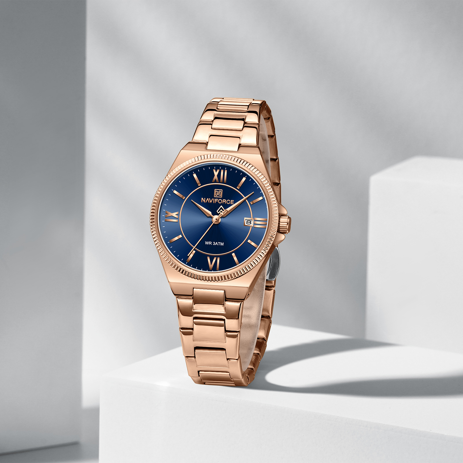 Naviforce 5073 watch for women-Rose Blue2 Naviforce 5073 watch for women-Rose Blue